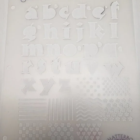 Letter stencil sets - Picture 4 of 5